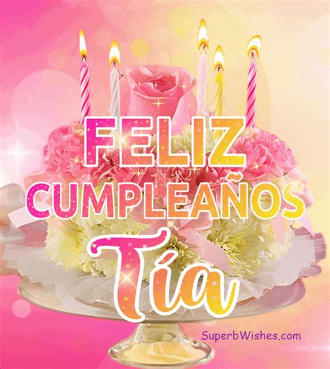 feliz cumple año tia